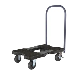 SNAP-LOC SL1200P4TR Push Cart Dolly, Load Capacity 1200 Lbs, Red | CE8UBH