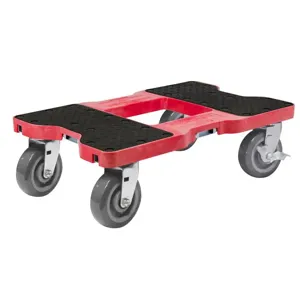 SNAP-LOC SL1800D6R E Track Dolly, Super Duty, Capacity 1800 Lbs, Red | CE8UBY