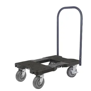 SNAP-LOC SL1800P6B Push Cart Dolly, Super Duty, Laod Capacity 1800 Lbs, Black | CE8UBZ