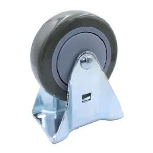 SNAP-LOC SLAC4FP Rigid Caster, Industrial, Size 4 Inch, Capacity 375 Lbs, Polyurethane | CE8UCP