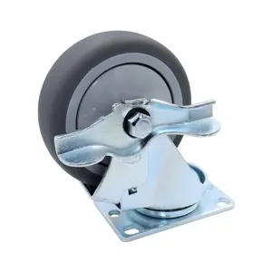 SNAP-LOC SLAC4SBT Swivel Caster, With Brake, Size 4 Inch, Capacity 300 Lbs, Thermoplastic | CE8UCN