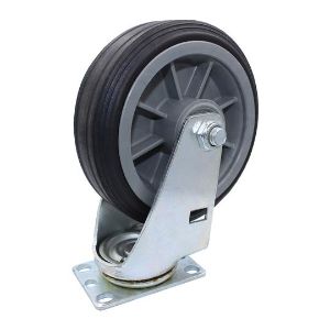 SNAP-LOC SLAC6ATS Swivel Caster, Size 6 Inch, Capacity 375 Lbs, Solid Rubber | CE8UCU