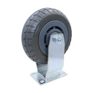 SNAP-LOC SLAC6EDF Rigid Caster, Extreme Duty, Size 6 Inch, Capacity 400 Lbs, Synthetic Rubber | CE8UCW