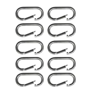 SNAP-LOC SLASHCI10 Snap Hook Carabiner, Size 1-1/2 x 3-1/8 Inch, 10 Pack | CE8UFX