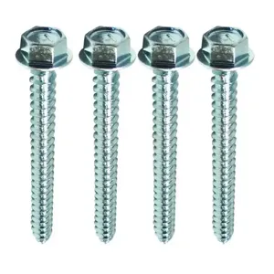 SNAP-LOC SLFLSDS3 Lag Screw Set, Size 5/16 x 3 Inch, Zinc | CE8UGH