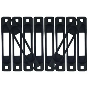 SNAP-LOC SLSB10 E Strap Anchor, Black, 10 Pack | CE8UDY