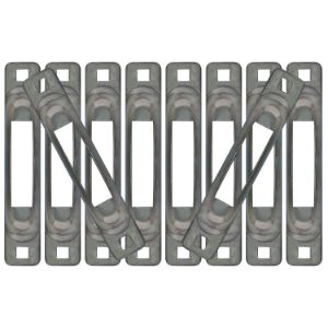 SNAP-LOC SLSS10 E Strap Anchor, Stainless Steel, 10 Pack | CE8UED
