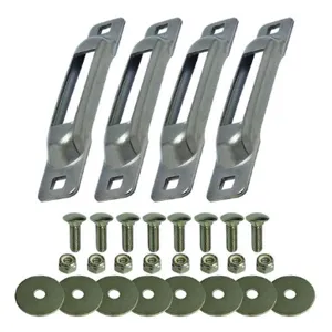 SNAP-LOC SLSS4FC E Strap Anchor, With Carriage Bolt, Stainless Steel, 4 Pack | CE8UEB