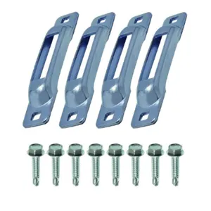 SNAP-LOC SLSZ4FS E Strap Anchor, With Self Drilling Screw, Zinc, 4 Pack | CE8UEH