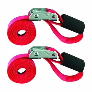 SNAP-LOC SLTC106CR2 Cinch Strap Tiedown, With Cam, Length 6 Feet, Break Strength 1500 Lbs, 2 Pack | CE8UHH