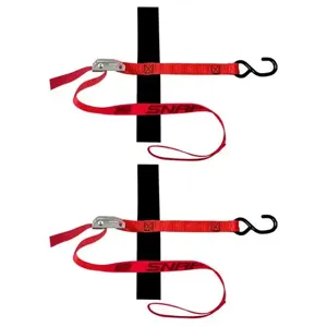 SNAP-LOC SLTHS104CLR2 S Hook Loop Strap, With Cam, Length 4 Feet, Break Strength 1500 Lbs, 2 Pack | CE8UHV