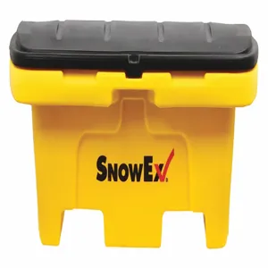 SNOWEX 74048 Salt Box, Yellow, 20 3/4 Inch Height, 48 Inch Length, 33 1/4 Inch Width | CH6MMK 60KD69