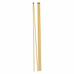 SNOWEX SP-15 Snow Stakes, Fiberglass, 1/2 Inch Size, Yellow, 0 Reflective Sides, 6 PK | CU3CBG 49XM95