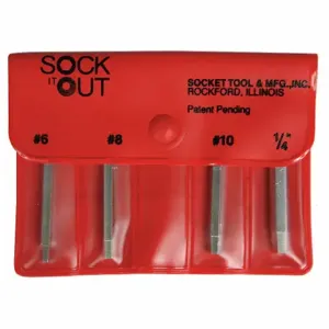 SOCK IT OUT MIK-1 Screw Extractor Set, Button Head Socket Cap Screw, SAE, PK4 | AJ8ARL