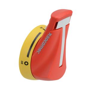 SOCOMEC 141I6111 Rotary Handle, Pistol, Red/Yellow, External Right Side Mount, 2-Position | CV7PWL