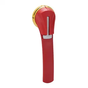 SOCOMEC 143E3813 Rotary Handle, Pistol, Red/Yellow, External Front Mount, 3-Position, Lockable In I-Off-II | CV7PXU