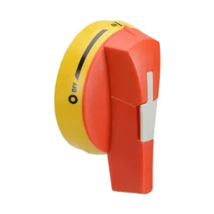 SOCOMEC 148E1111 Rotary Handle, Round, Red/Yellow, External Front Or Right Side Mount, 2-Position | CV7PYM