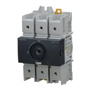 SOCOMEC 22013003 Rotary Disconnect Switch, Load Break Capable, 3-Pole, 600 VAC, 30A | CV8ATY