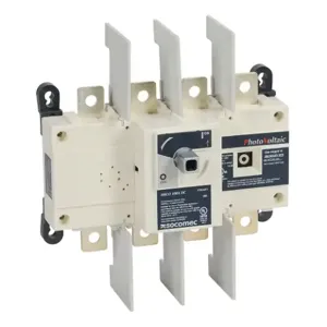 SOCOMEC 27DC4011 Rotary Disconnect Switch, Load Break Capable, 4-Pole, 1000 VDC, 100A, 10Ka Sccr | CV8AUL