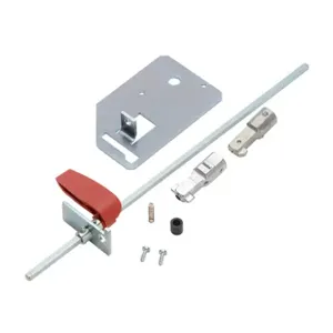 SOCOMEC 37294532 Rotary Handle, Pistol, Red, Internal Mount, 2-Position, Lockable In Off Only | CV7PZH