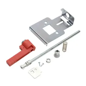 SOCOMEC 37297544 Rotary Handle, Pistol, Red, Internal Mount, 2-Position, Lockable In Off Only | CV7PZK