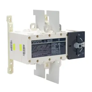 SOCOMEC 41502012 Rotary Manual Transfer Switch, 2-Pole, 240 VAC, 100A, Panel Mount | CV8AVL