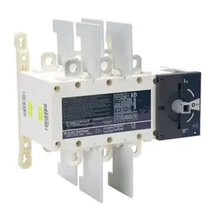 SOCOMEC 41503012 Rotary Manual Transfer Switch, 3-Pole, 600 VAC, 100A, Panel Mount | CV8AVN