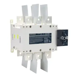 SOCOMEC 41503042 Rotary Manual Transfer Switch, 3-Pole, 600 VAC, 400A, 65Ka Sccr, Panel Mount | CV8AVQ