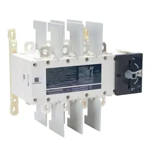 SOCOMEC 41504012 Rotary Manual Transfer Switch, 4-Pole, 600 VAC, 100A, Panel Mount | CV8AVR