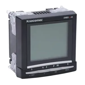 SOCOMEC 4825U200 Power Meter, Current And Voltage Input, 3-Line Backlit Lcd | CV7TKF