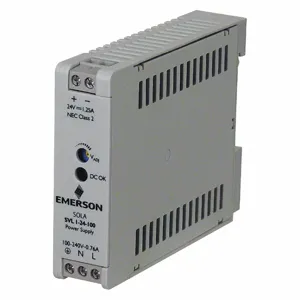 SOLA/HEVI-DUTY SVL1-24-100 Din Rail Power Supply, 100 To 240 VAC/120 To 375 VDC/85 To 264 VAC, Single, 24VDC, 30W | CU3CDH 783RD9