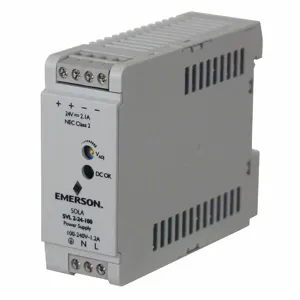 SOLA/HEVI-DUTY SVL2-24-100 Din Rail Power Supply, 100 To 240 VAC/120 To 375 VDC/85 To 264 VAC, Single, 24VDC, 50W | CU3CDJ 783RE0