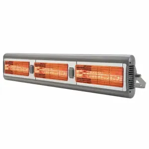 SOLAIRA SALPHA3-60240L1G Electric Infrared Heater, 4500W/6000W Watt Output, 208/240VAC, 1-Phase, Hardwired | CU3CEN 11Z939