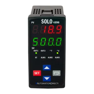 SOLO SL4896-CRE Temperature Controller, 1/8 D Inch Size, 2-Line Led, Current, Voltage | CV7GBD