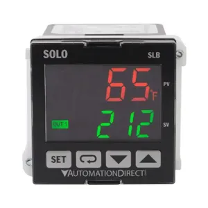 SOLO SLB4848-R2 Temperature Controller, 1/16 D Inch Size, 2-Line Lcd Or Thermocouple Input | CV7GBW