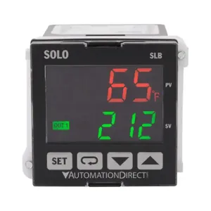 SOLO SLB4848-V0 Temperature Controller, 1/16 D Inch Size, 2-Line Lcd Or Thermocouple Input | CV7GBX