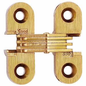 SOSS 103CUS4 Concealed Hinge, Zamac/Steel, Satin Brass, 1 1/2 Inch Door Leaf Ht | CU3CJT 801H71