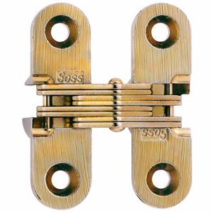 SOSS 203CUS4 Concealed Hinge, Zamac/Steel, Satin Brass, 1 3/4 Inch Door Leaf Ht | CU3CJH 801H74