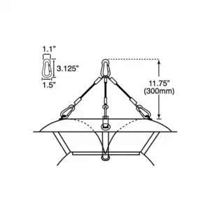 SOUNDSPHERE SS-HKL Hanging Kit, Hanging Kit, Hanging Kit, SS-Q-12A/SS-Q-12AWR/SS-Q-15 | CU3CKR 443F30