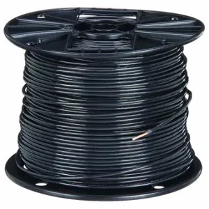 SOUTHWIRE COMPANY 11587305 Building Wire, 12 AWG Wire Size, 1 Conductors, Black, 2, 500 ft Length, Solid, Nylon, PVC | CP2EBA 4WYX1