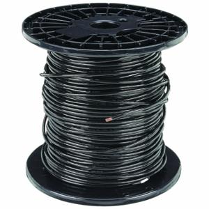 SOUTHWIRE COMPANY 20493301 Building Wire, 6 AWG Wire Size, 1 Conductors, Black, 500 ft Length, Stranded, Nylon, PVC | CP2EJH 3ZK49