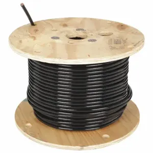 SOUTHWIRE COMPANY 20505402 Building Wire, 1/0 AWG Wire Size, 1 Conductors, Black, 500 ft Length, Stranded, Nylon, PVC | CP2DWF 5ZG92