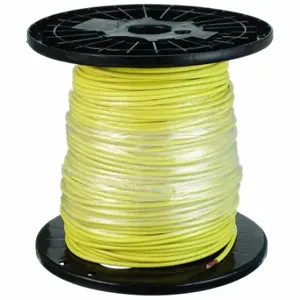 SOUTHWIRE COMPANY 23848512 Building Wire, 8 AWG Wire Size, 1 Conductors, Yellow, 500 ft Length, Stranded, Nylon, PVC | CP2EKH 4WZK7