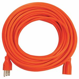 SOUTHWIRE COMPANY 2457SW0003 Extension Cord, 25 Ft Cord Length, 14 Awg Wire Size, 14/3, Orange, 1 Outlets | CU3CUL 55CW86
