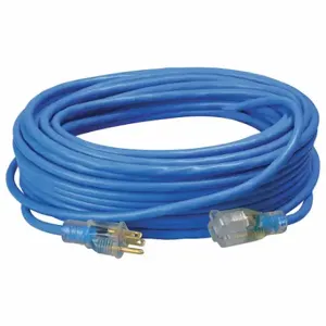 SOUTHWIRE COMPANY 2469SW8806 Extension Cord, 100 Ft Cord Length, 14 Awg Wire Size, 14/3, Blue, 1 Outlets | CU3CTZ 55CW76