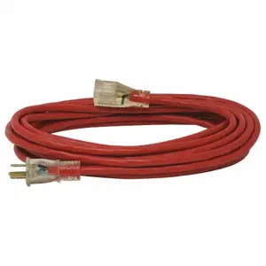 SOUTHWIRE COMPANY 2487SW8804 Extension Cord, 25 Ft Cord Length, 14 Awg Wire Size, 14/3, Red, 1 Outlets | CU3CUK 55CW80