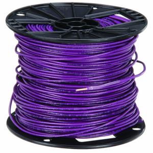 SOUTHWIRE COMPANY 25333605 Building Wire, 10 AWG Wire Size, 1 Conductors, Purple, 500 ft Length, Solid, Nylon, PVC | CP2DZR 4WYZ9