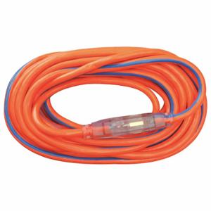 SOUTHWIRE COMPANY 2548SW003V Extension Cord, 50 Ft Cord Length, 12 Awg Wire Size, 12/3, Orange/Blue | CU3CUY 55CW64