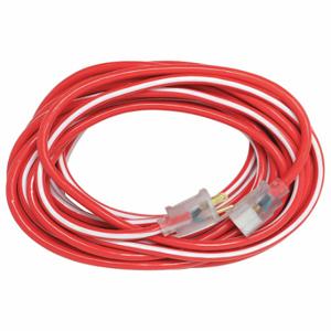 SOUTHWIRE COMPANY 2548SW0041 Extension Cord, 50 Ft Cord Length, 12 Awg Wire Size, 12/3, Red/White | CU3CVA 55CW67