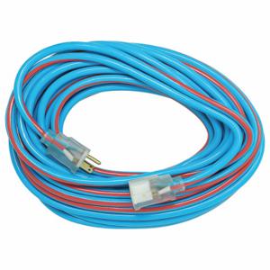 SOUTHWIRE COMPANY 2548SW0064 Extension Cord, 50 Ft Cord Length, 12 Awg Wire Size, 12/3, Blue/Red | CU3CUU 55CW60